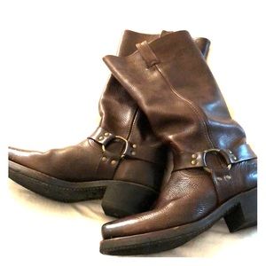 Frye 15 inch harness boot size 10